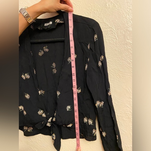 Reformation  Tie-Front Blouse - Picture 6 of 9